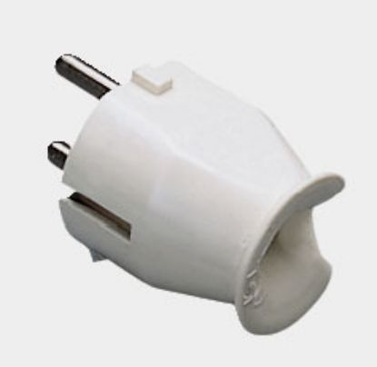 Picture of POWER PLUG SCHUKO IN-LINE 16A WHITE