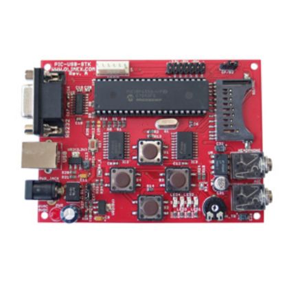 Picture of DEVELOPMENT BOARD PIC18F4550