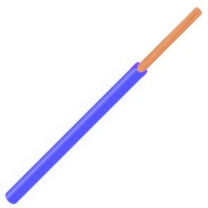 Picture of WIRE SOLID TINNED OD=1.6MM BLUE - 50m/ROLLS