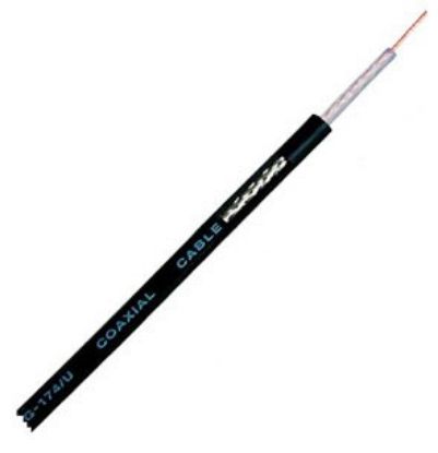 Picture of COAXIAL CABLE RG179 SOLID O=3 BLACK  100