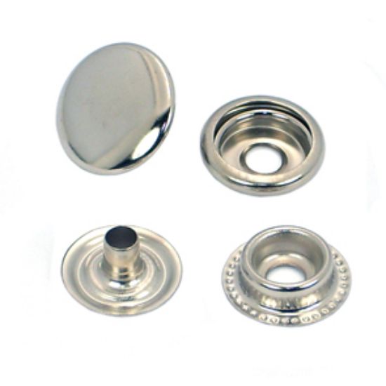 Picture of PRESS STUD 15mm 4-PCS SET MALE & FEMALE