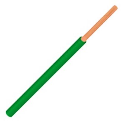 Picture of WIRE SOLID 0.34 1.6mm GREEN - 250mm PCS
