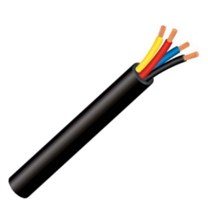 Picture of CABTYRE CABLE  4C 2.5 O=12 BLACK OPEN