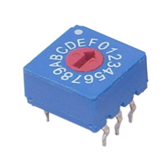 Picture of ROTARY DIP SWITCH 16W C/CODE FLAT