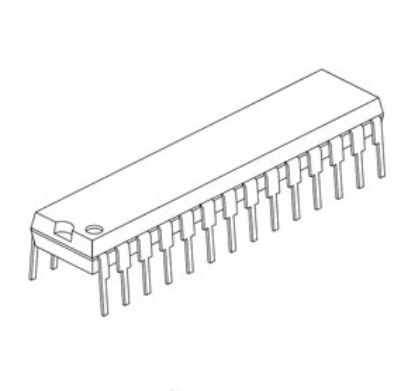 Picture of MICRO DIP28    PIC16C62A-04/SP