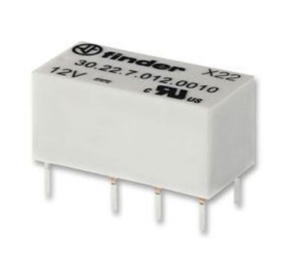 Picture of RELAY DPDT 2A 12VDC RECT 8PCB