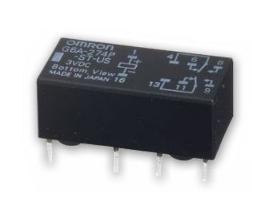 Picture of RELAY DPDT 2A 12VDC REC   8PCB
