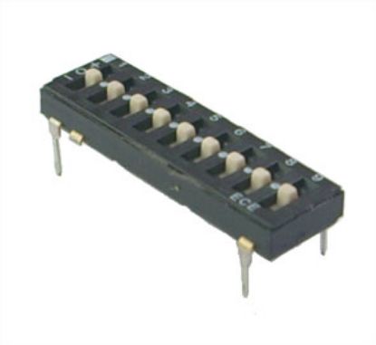 Picture of DIP SWITCH 3-POS 9POLE     11P