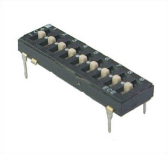 Picture of DIP SWITCH 3-POS 9POLE     11P