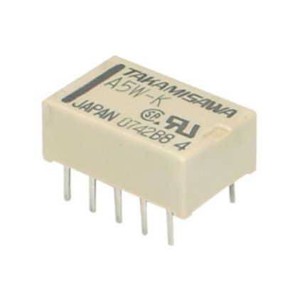 Picture of RELAY DPDT 2A 5VDC RECT 10PCB