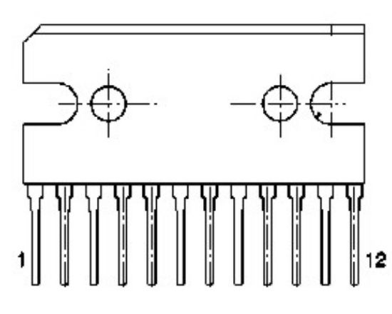 Picture of AMP AUDIO   5Wx2 SIL12 BA5406