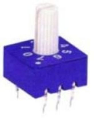 Picture of ROTARY DIP SWITCH 7W C/CODE SHAF