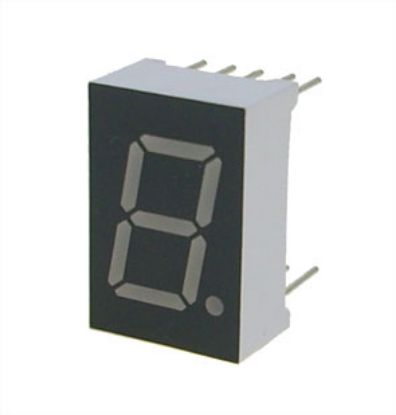 Picture of LED DISPLAY 7-SEG CC RED 49mcd 12.7mm