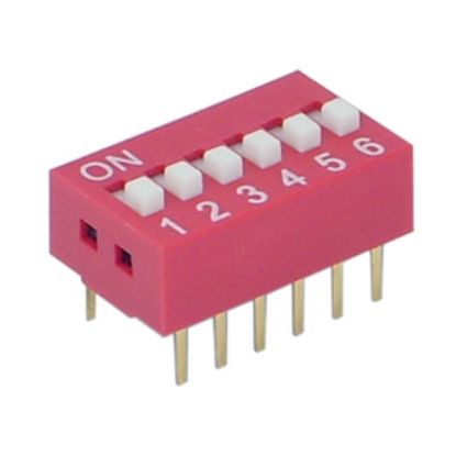 Picture of DIP SWITCH 9-POLE 100mA  PCB
