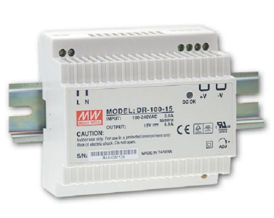 Picture of POWER SUPPLY D/R I=220 O=24V  4A2 100W
