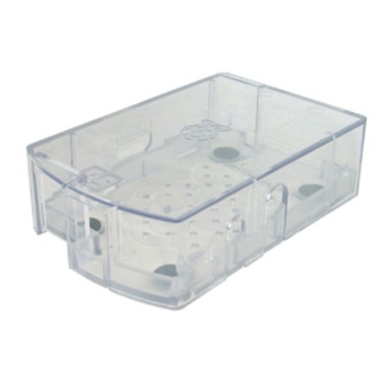 Picture of ENCLOSURE CLEAR RASPBERRY PI-B 2W