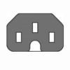 Picture of C15 LEAD IEC SOCKET- SA PLUGTOP BLACK -5m