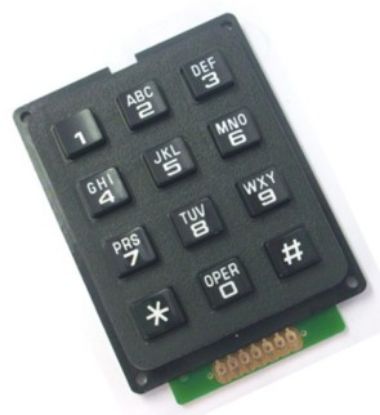 Picture of KEYPAD 4x3 BUTTONS 0-9, *,#, (A-Z)