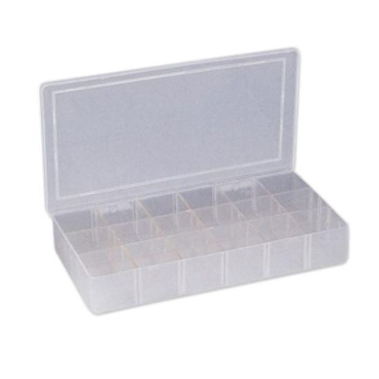 Picture of PLASTIC ASSORTMENT CASE 18-BINS 233x117x40mm
