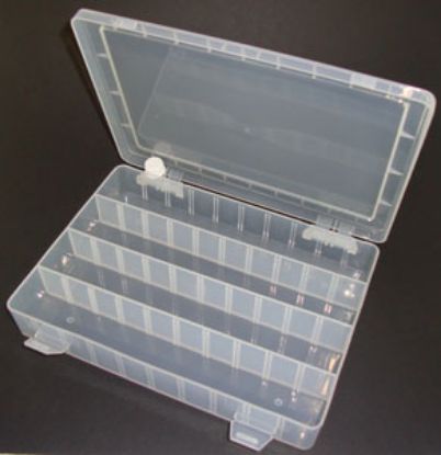 Picture of PLASTIC ENCLOSURE 40-COMPARTMENT 250x180x40mm ADJ. SECTORS