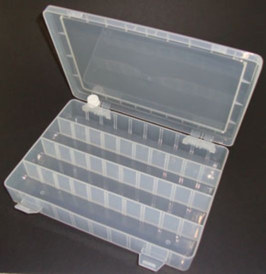 Picture of PLASTIC ENCLOSURE 40-COMPARTMENT 250x180x40mm ADJ. SECTORS
