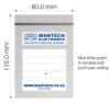 Picture of ZIP SEAL PLASTIC BAG MED MANTECH 80x110mm