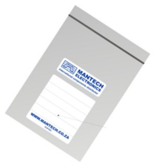 Picture of ZIP SEAL PLASTIC BAG LARGE MANTECH 160x220mm