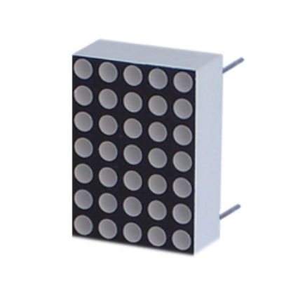 Picture of DISP LED DOTS MATRIX 3MM 5X7 RED