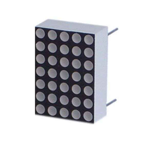Picture of DISP LED DOTS MATRIX 3MM 5X7 RED