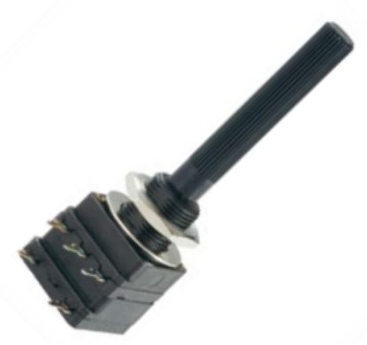 Picture of POTENTIOMETER W/SWITCH LOG PCB 16mm 47K