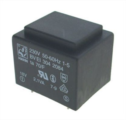 Picture of TRANSFORMER P=230V S=15V 0.133A  PCB