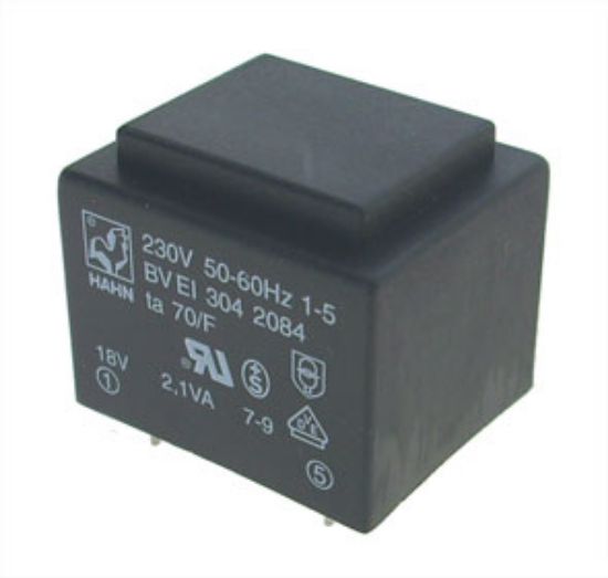 Picture of TRANSFORMER P=230V S=15V 0.133A  PCB