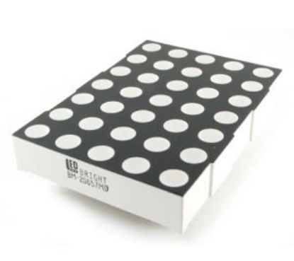 Picture of DISP LED DOTS MATRIX 5x7 RED 53x38mm