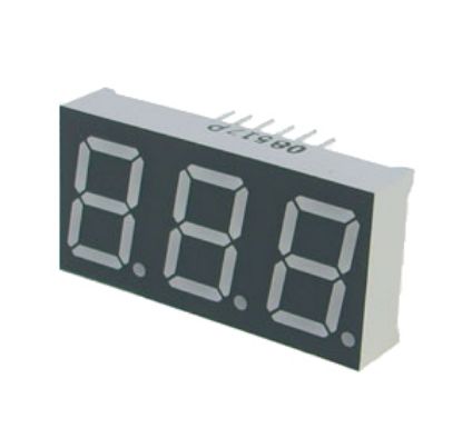 Picture of 3 DIGIT 7-SEGMENT RED LED DISPLAY CA 13.2MM