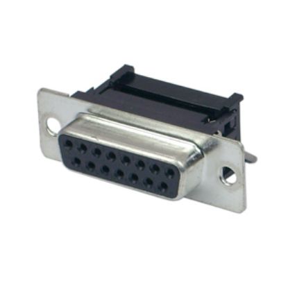 Picture of IDC SOCKET D-SUB 15W METAL MNT & PLASTIC STRAIN