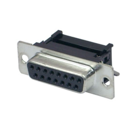 Picture of IDC SOCKET D-SUB 15W METAL MNT & PLASTIC STRAIN