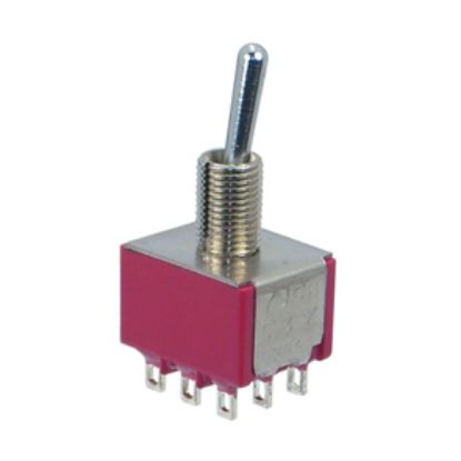 Picture of MINI TOGGLE SWITCH TPDT ON-MOM SOL