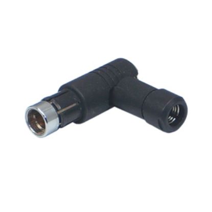 Picture of PLUG 2WAY RIGHT ANGLE BLK