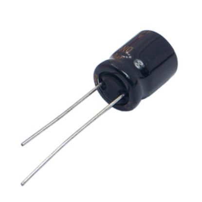 Picture of ELECTROLYTIC CAPACITOR RADIAL 100uF 35V ST 8x12 P=3.5