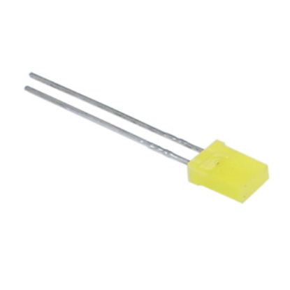 Picture of 5x2mm RECT DIFFUSE YELLOW LED 5mcd