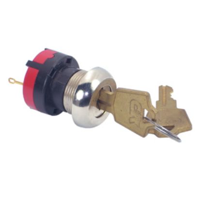 Picture of SWITCH KEYLOCK LRG RND KP2 90D