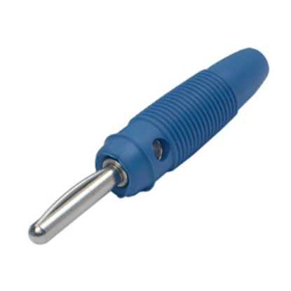 Picture of PLUG BANANA 4MM SIDE STACK BLU