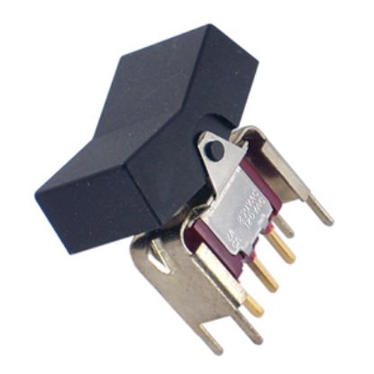 Picture of ROCKER SWITCH MINI SPDT (ON)-OFF-(ON) PCB