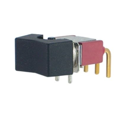 Picture of ROCKER SWITCH MINI SPDT R/A (ON)-OFF-(ON) PCB