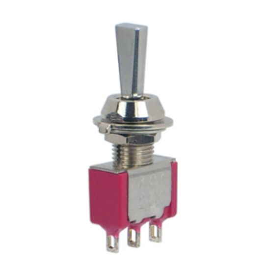 Picture of MINI TOGGLE SWITCH SPDT ON-MOM 7107P3