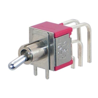 Picture of MINI TOGGLE SWITCH DPDT R/A ON-ON PCB