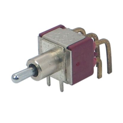Picture of MINI TOGGLE SWITCH DPDT R/A ON-MOM PCB