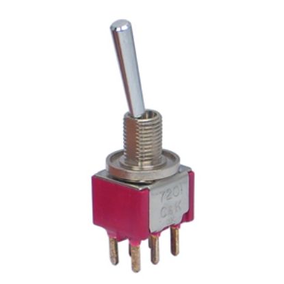 Picture of MINI TOGGLE SWITCH DPDT ON-ON PCB