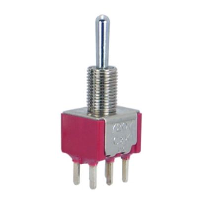 Picture of MINI TOGGLE SWITCH DPDT ON-OFF (ON-MOM) PCB