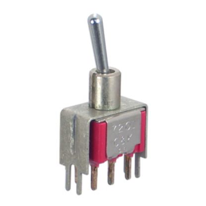 Picture of MINI TOGGLE SWITCH DPDT ON-ON PCB